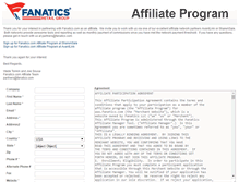 Tablet Screenshot of affiliates.footballfanatics.com